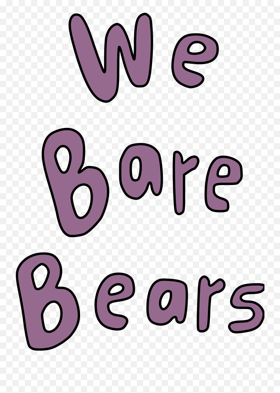 We Bare Bears Logotype - We Bare Bears Fonts Png,We Bare Bears Png