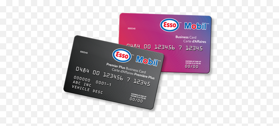 New Cards Esso Business Card - Label Png,Mobil 1 Logo