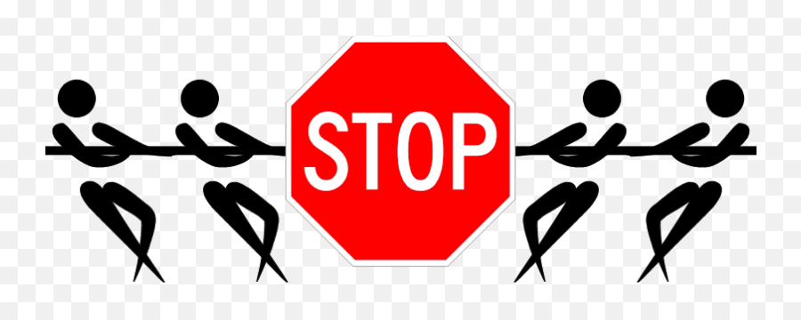 Stop Sign Png File - Tug Of War Clip Art,Stop Sign Png