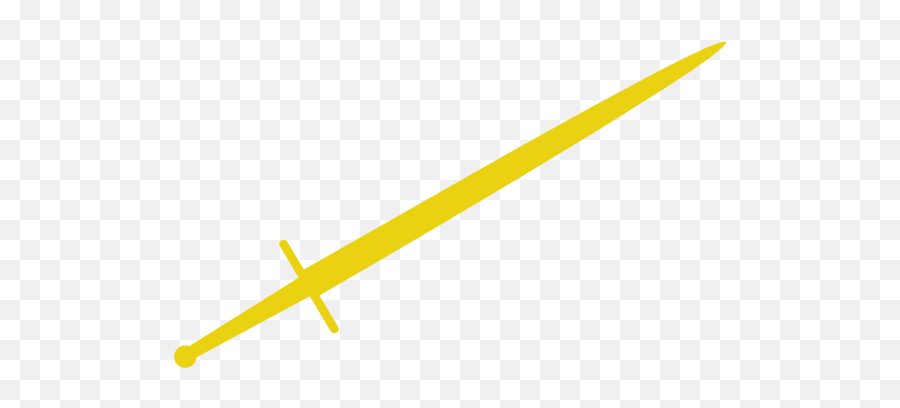 Clipart Sword Yellow Transparent - Vector Golden Sword Png,Sword Clipart Png