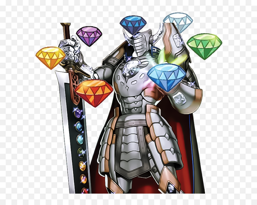 Yugioh Gem Knight - Yugioh Gem Knight Master Diamond Png,Chaos Emeralds Png