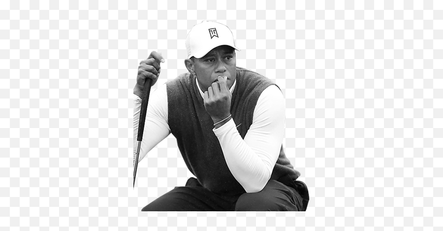 The Career Of Tiger Woods - Monochrome Png,Tiger Woods Png