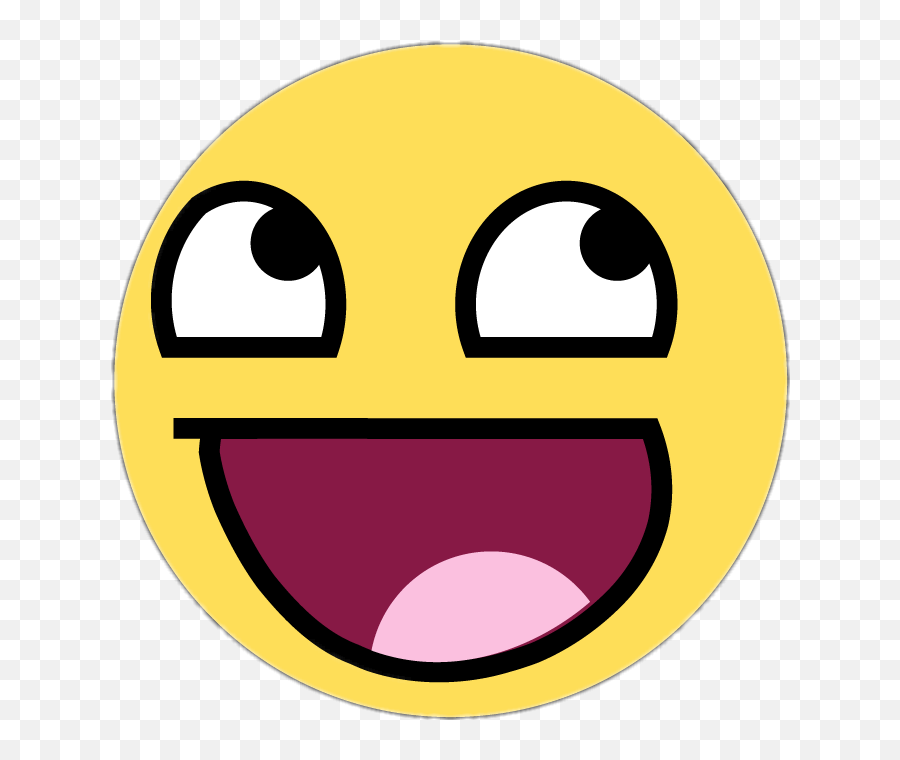 Lolface Meme Flat Emoji Face Sticker By Géssica Miranda - Awesome Face Png,Lol Face Png