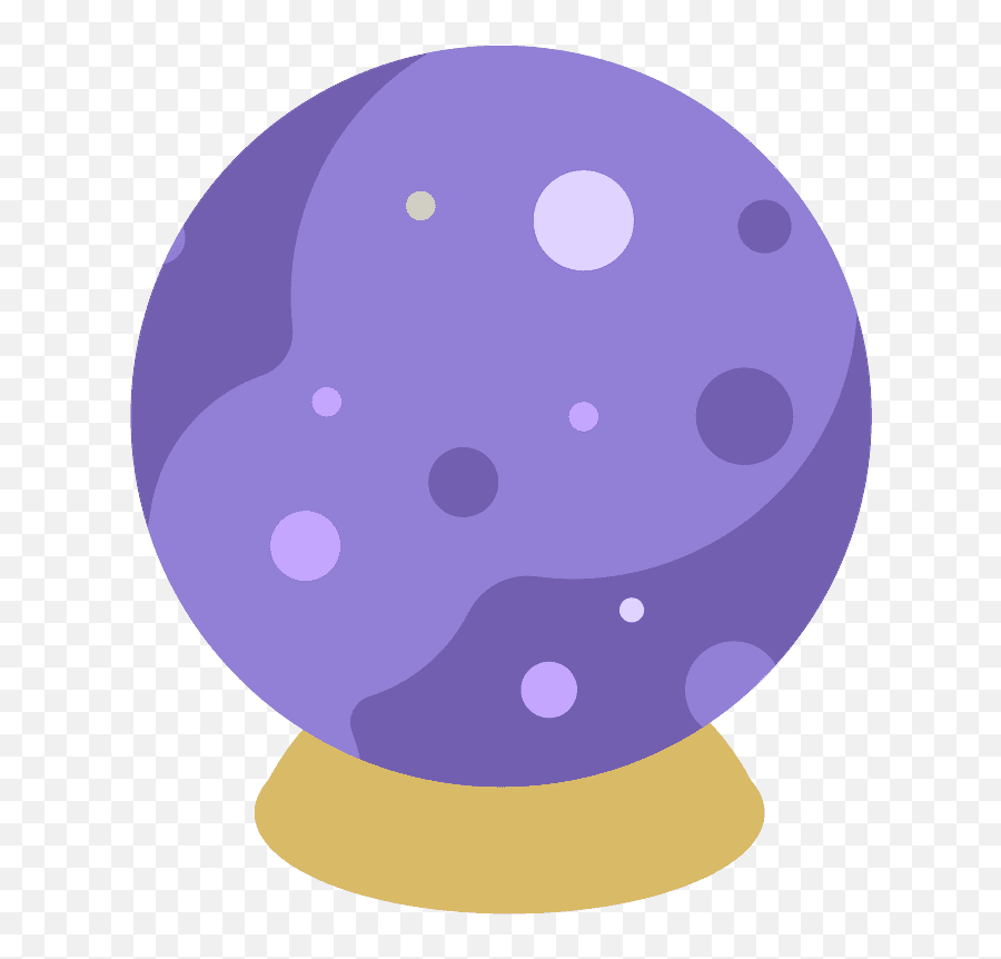 Crystal Ball Emoji Clipart - Crystal Ball Transparent Cartoon Png,Crystal Ball Png
