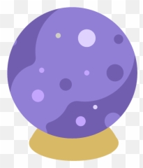 Crystal Ball Emoji Clipart - Transparent Cartoon png
