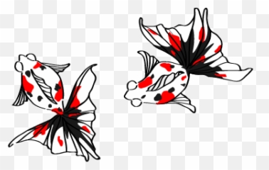 The Illustration Of Calico Goldfish - png