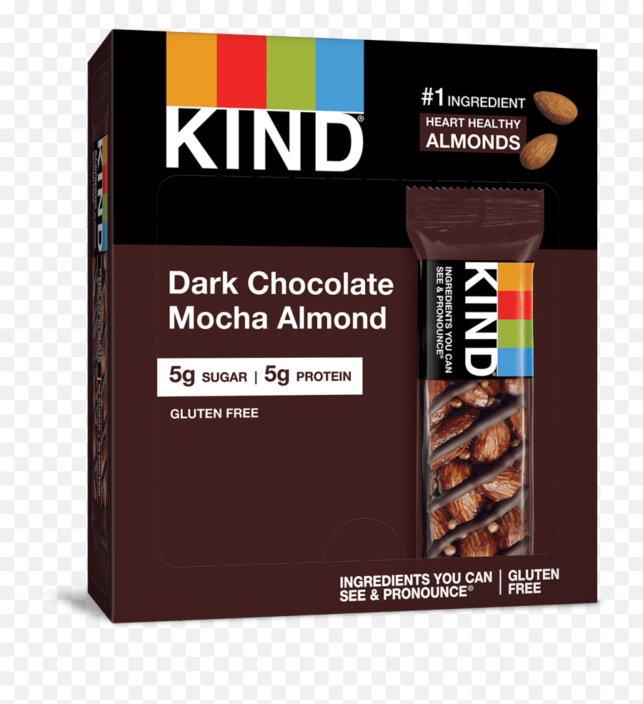 Dark Chocolate Mocha Almond - Kind Dark Chocolate Sea Salt Png,Chocolate Bar Transparent