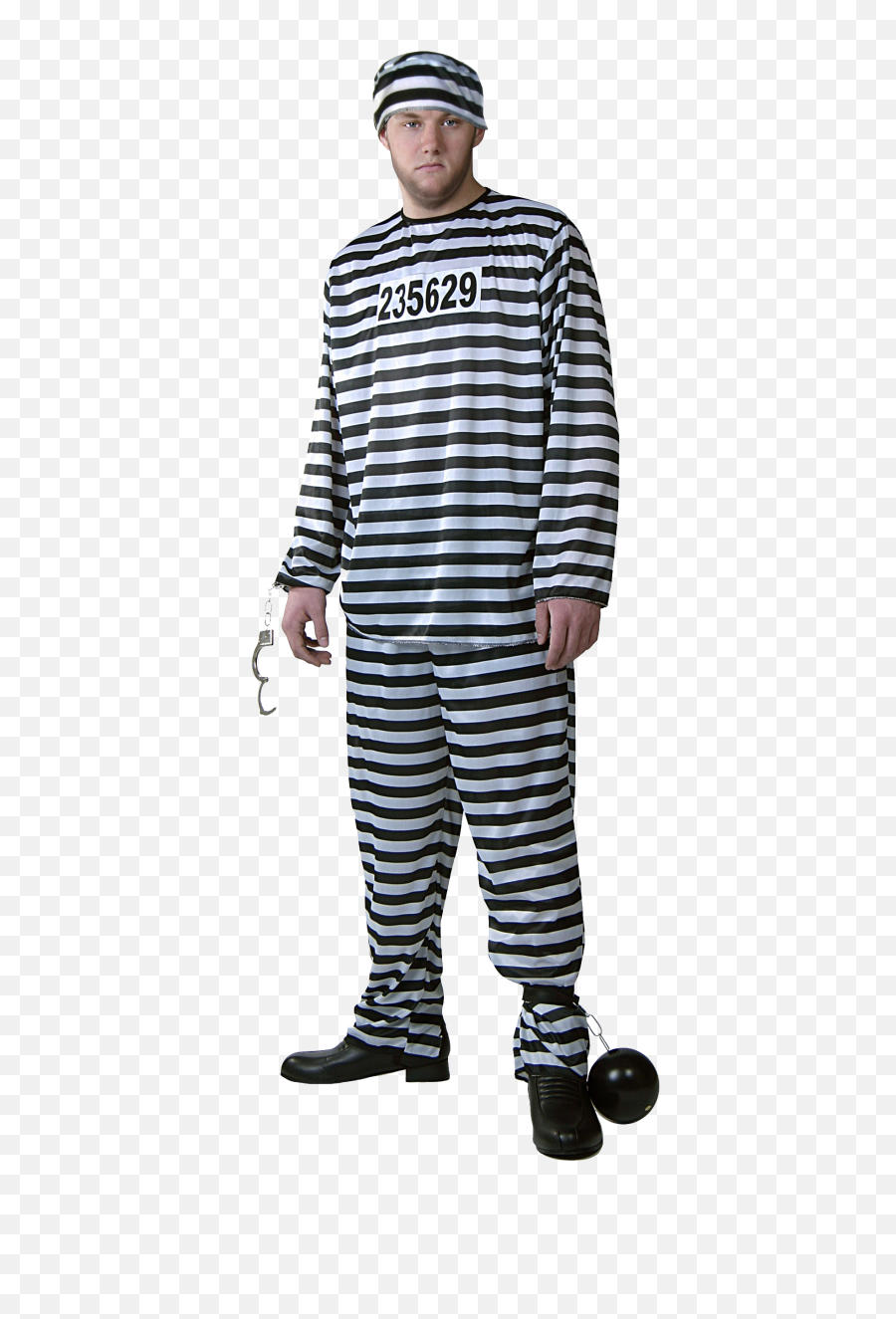 Mens Prisoner Costume Clipart - Men Prisoner Costume Png,Prisoner Png