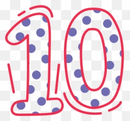 10 Number Png Image - Dot,Number 10 Png