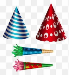 Hats Clipart Birthday Cake Transparent - Birthday Party Decoration Png
