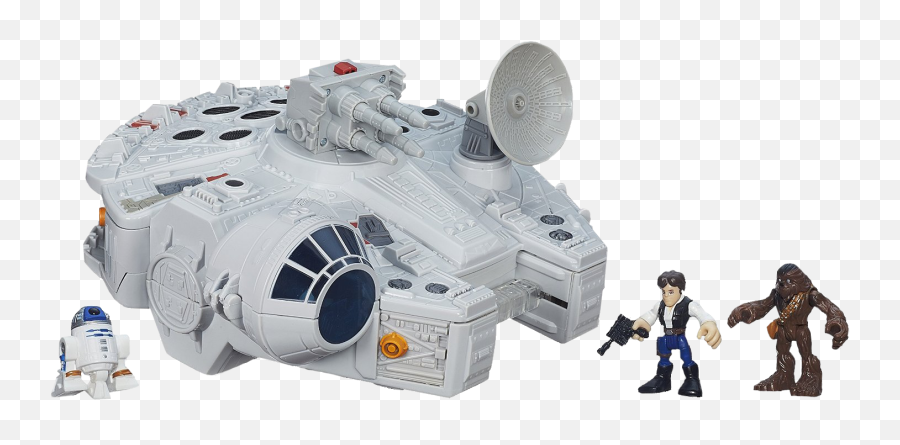 Galactic Heroes Millenium Falcon Vehicle Playset Star Wars - Playskool Star Wars Png,Millennium Falcon Png