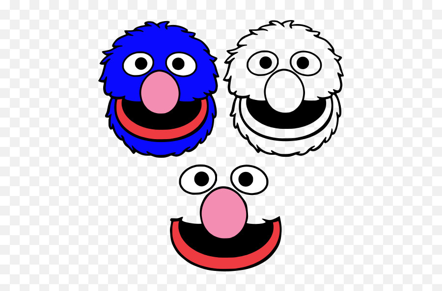 Hd Grover Face Transparent Png Image - Sesame Street Face Template,Grover Png