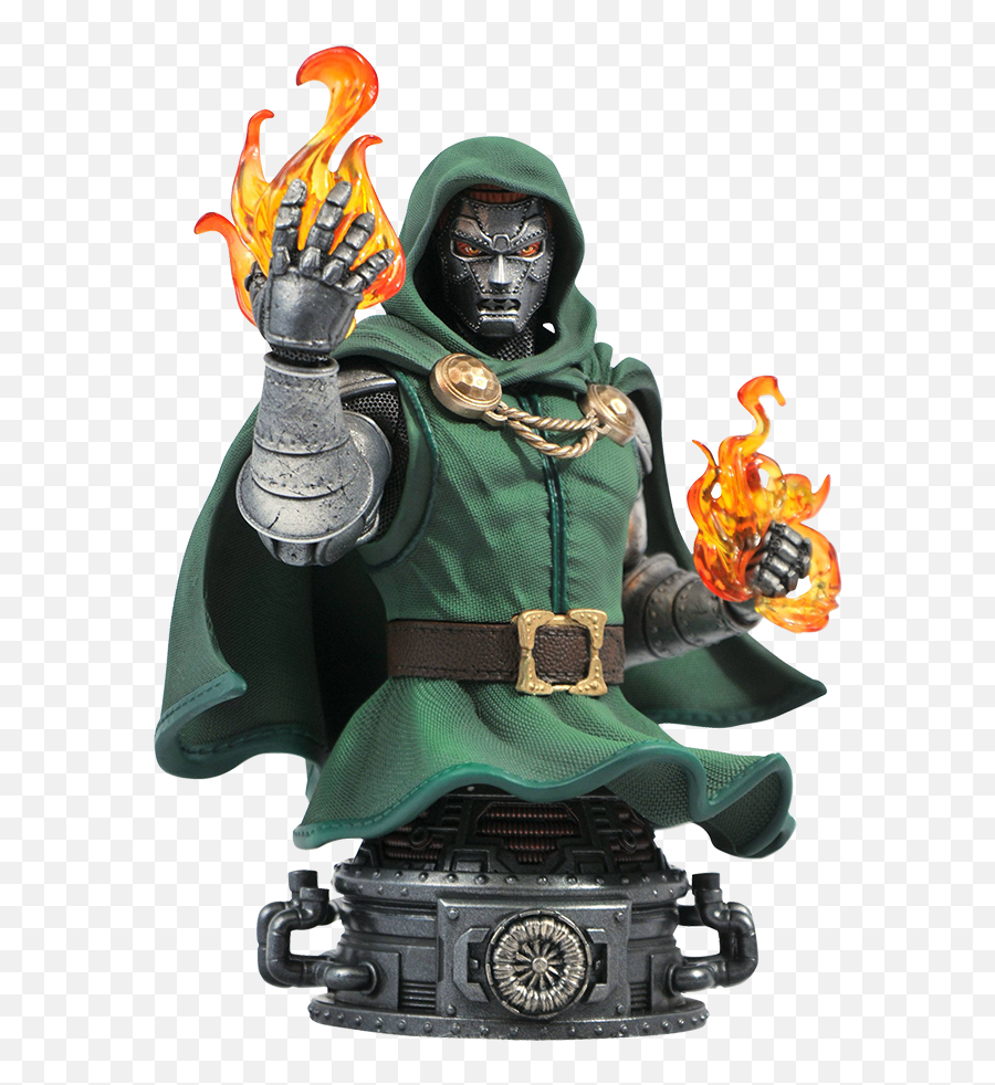 Marvel Comics Bust Doctor Doom - Marvel Comics Bust Doctor Doom 15 Cm Png,Doctor Doom Png