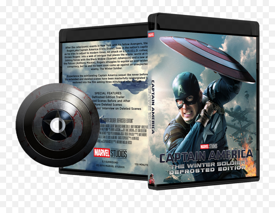 Captain America The Winter Solider Defrosted Edition - Optical Disc Png,Winter Soldier Transparent