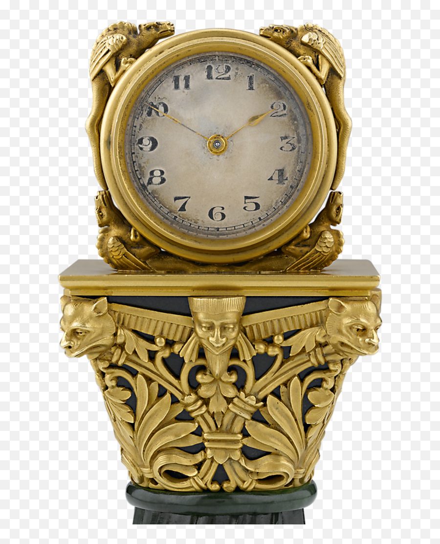 Jade Clock - Solid Png,Gold Clock Png