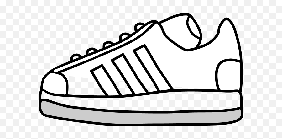 Sneakers Tennis Shoes Black And White - Tennis Shoes Shoes Clipart Png,White Stripes Png