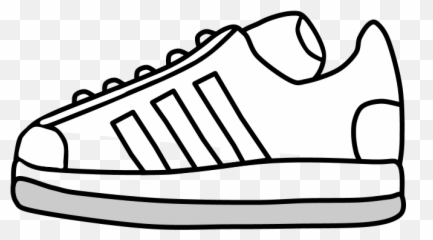 Sneakers Tennis Shoes Black And White - Tennis Shoes Shoes Clipart Png,White Stripes Png
