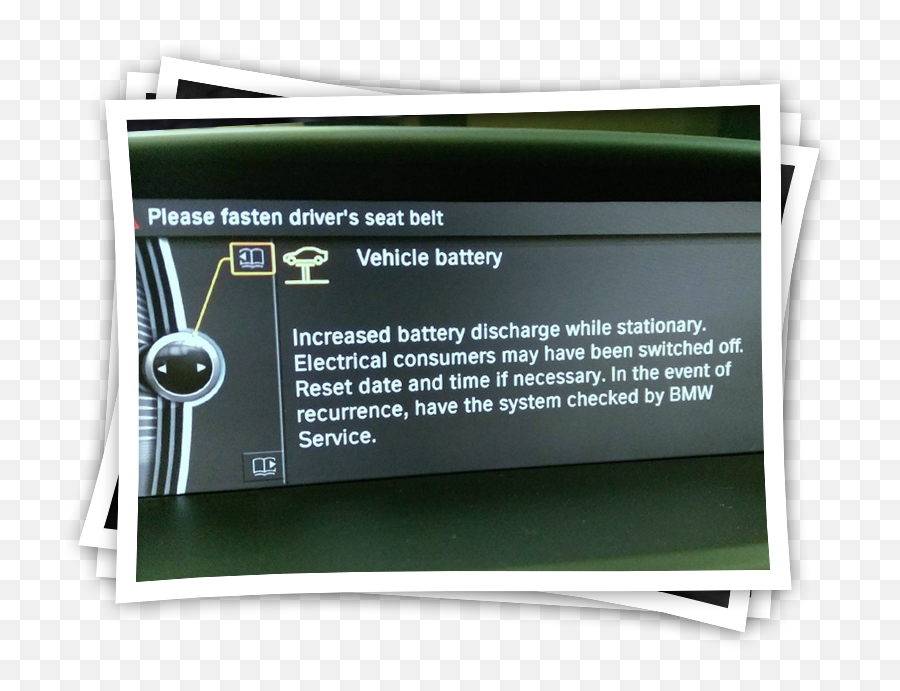 Increased Battery Discharge Warnings - Bmw Increased Battery Discharge Png,Battery Discharge Icon