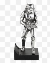 Star Wars Stormtrooper Figurine Pewter Collectible By Royal - Fictional Character png