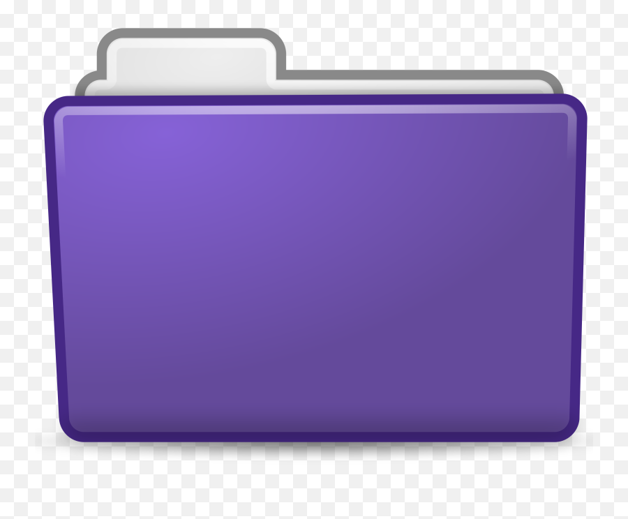 Purple Folder Clipart Transparent Png - File Folder Clip Art,Office Folder Icon