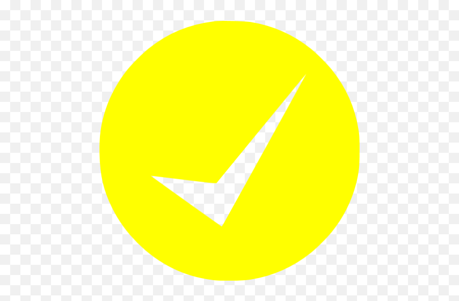 Yellow Check Mark 11 Icon - Free Yellow Check Mark Icons Mountain La Malinche Png,Checked Icon