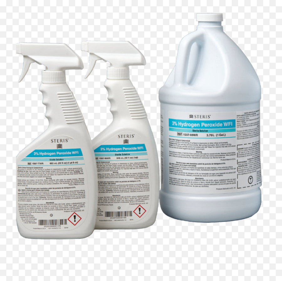 3 Hydrogen Peroxide Wfi Sterile Solution Steris Life Sciences - Hydrogen Peroxide Disinfectant Steris Png,Sterile Icon