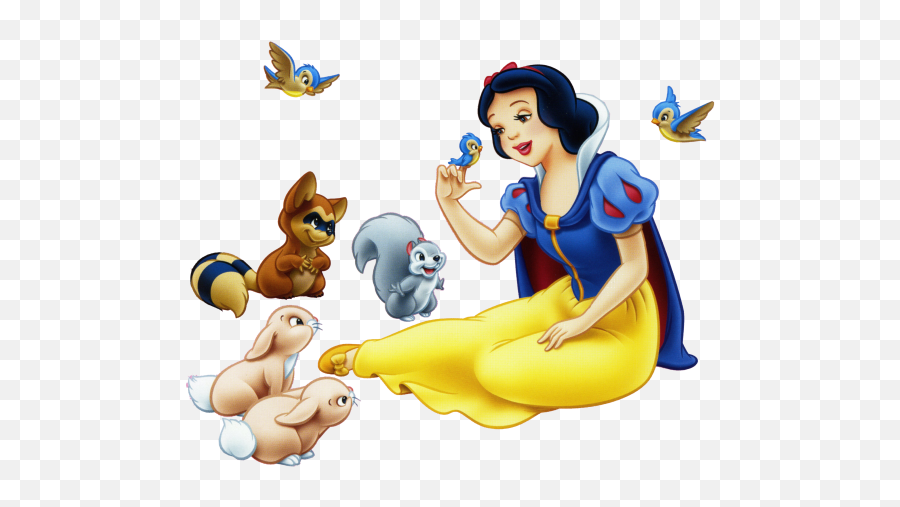 Snow White Transparent Hq Png Image - Snow White With Birds,Snow White Png