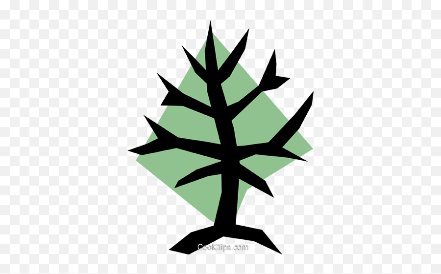 Tree Symbol Royalty Free Vector Clip Art Illustration - Language Png,Tree Icon Vector Free