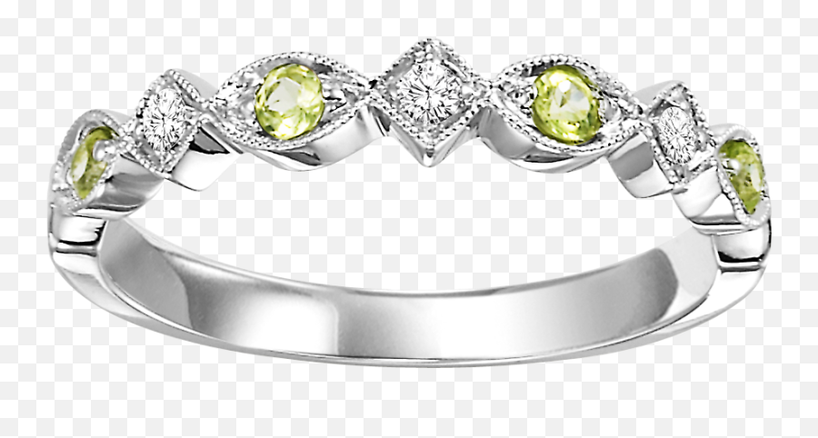 10kw Mix Prong Peridot Band 120ct - Aquamarine Stack Rings Png,Peridot Icon