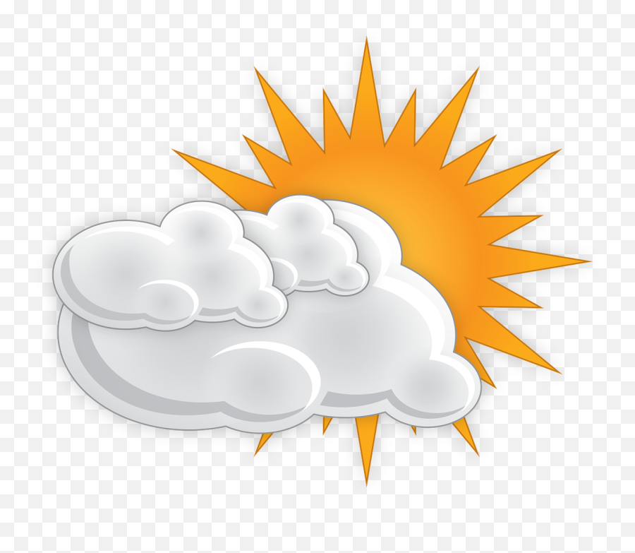 Very Cloudy Clouds Sun - Free Vector Graphic On Pixabay Clipart Sun Cartoon Png,Animated Weather Icon