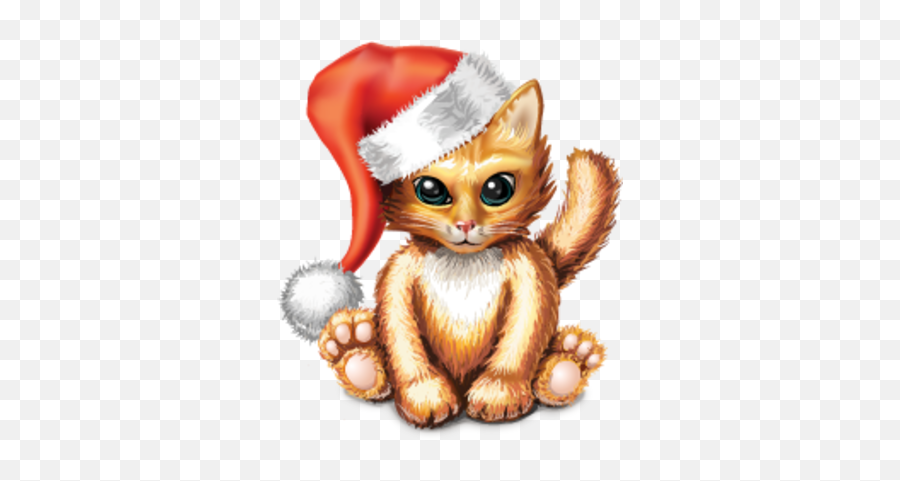 Christmas Kitty Psd Free Download Templates U0026 Mockups - New Year Png,New Years Day Icon