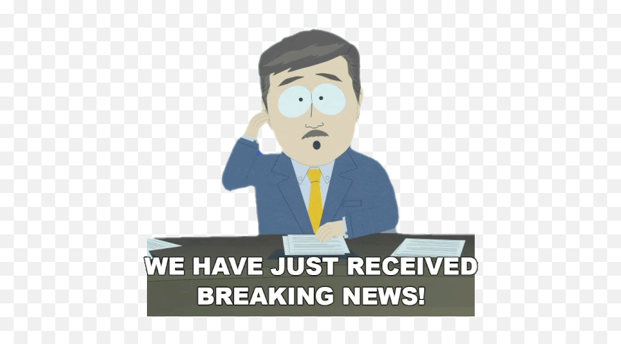 We Have Just Received Breaking News Sticker - Breaking News Animation Cartoon Png,Flash News Icon