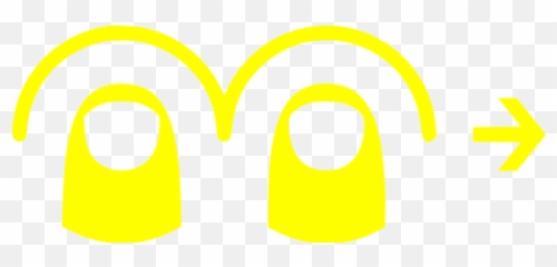 Yellow Two Finger Swipe Right Icon - Free yellow gesture icons png