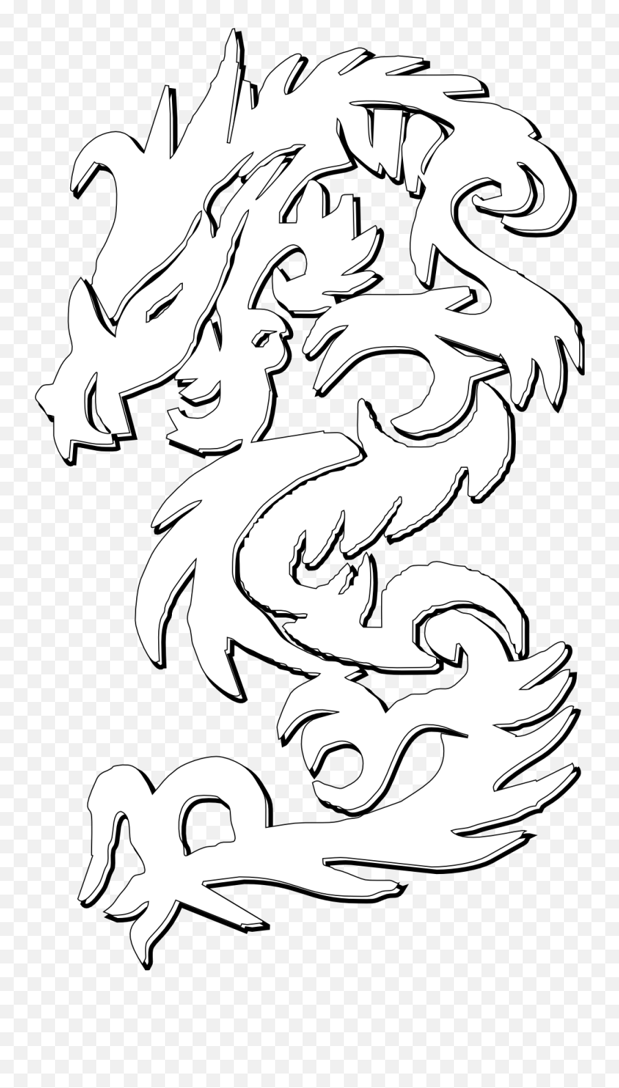 Net Clip Art Gustavorezende Chinese - Chinese White Dragon Png,Chinese Dragon Transparent Background