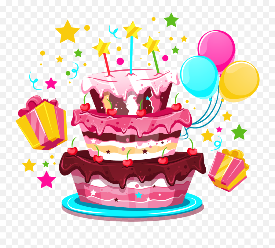 Happy Birthday Cake Clipart Png - Cartoon Transparent Background Birthday  Cake,Birthday Cake Clipart Png - free transparent png images 