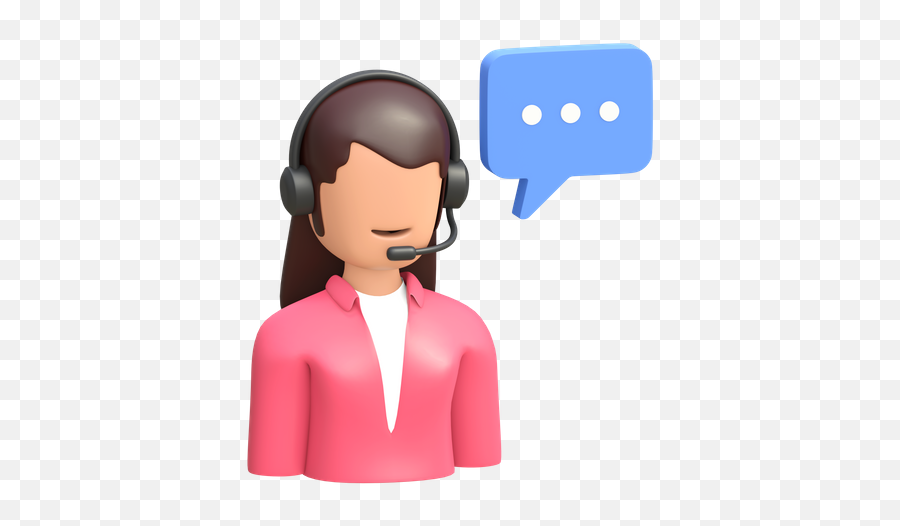 Premium Customer Support Chat 3d Illustration Download In Png Service Icon Vector