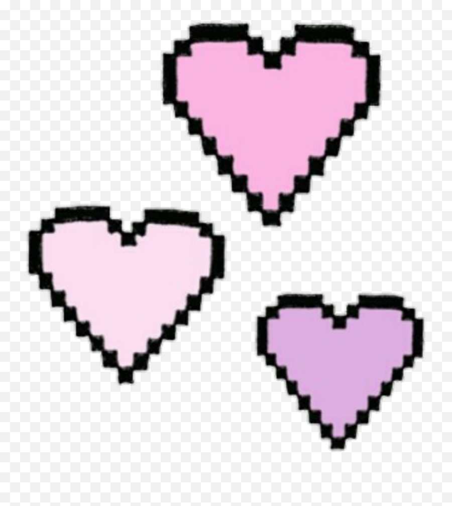 Png - Pixel Heart Png,Tumblr Overlays Png