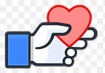 Like Heart Hand Ftestickers Stickers - Sticker For Facebook Comment Png,Facebook Heart Png