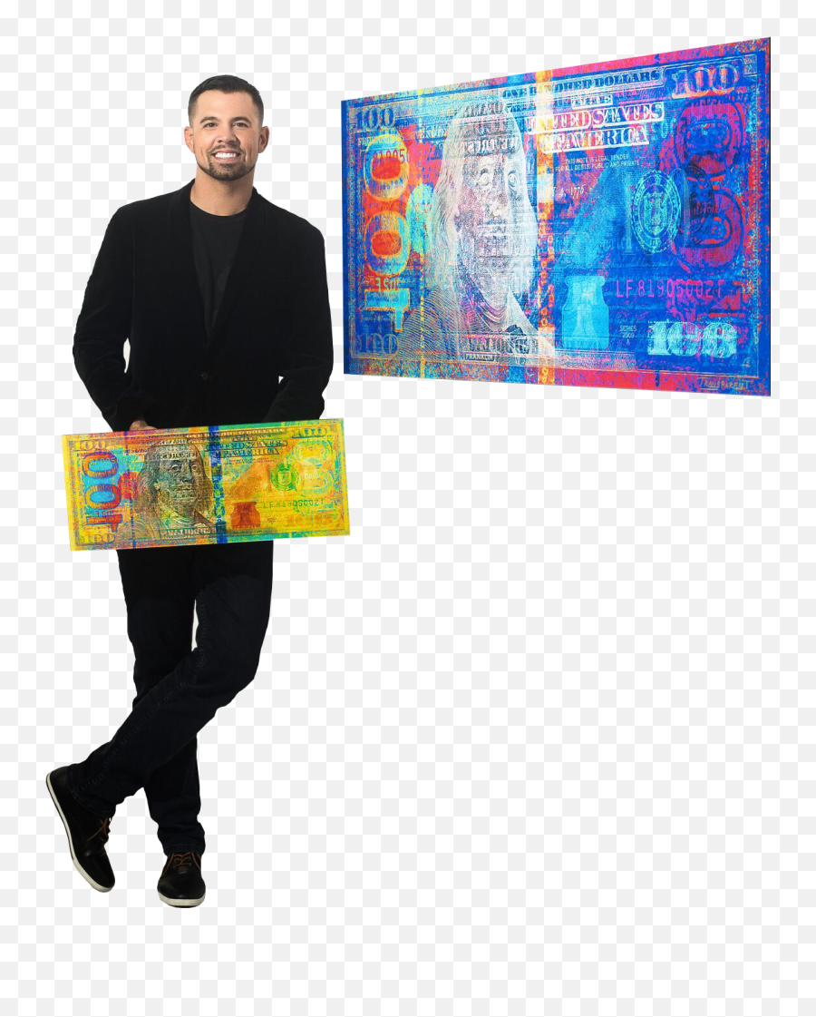 Josh Leidolf Aka Transparent Artist Or Money Art - Bag Png,Money Transparent