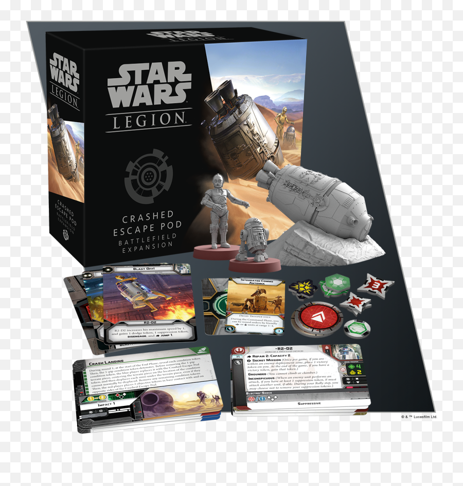 A Journey Begins - Fantasy Flight Games Star Wars Legion Crashed Escape Pod Png,C3po Png