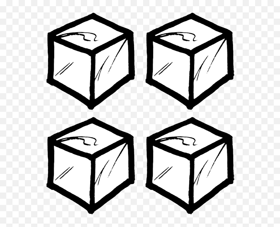 True Cubes - Ice Cube Drawing Easy Png,Ice Cube Transparent