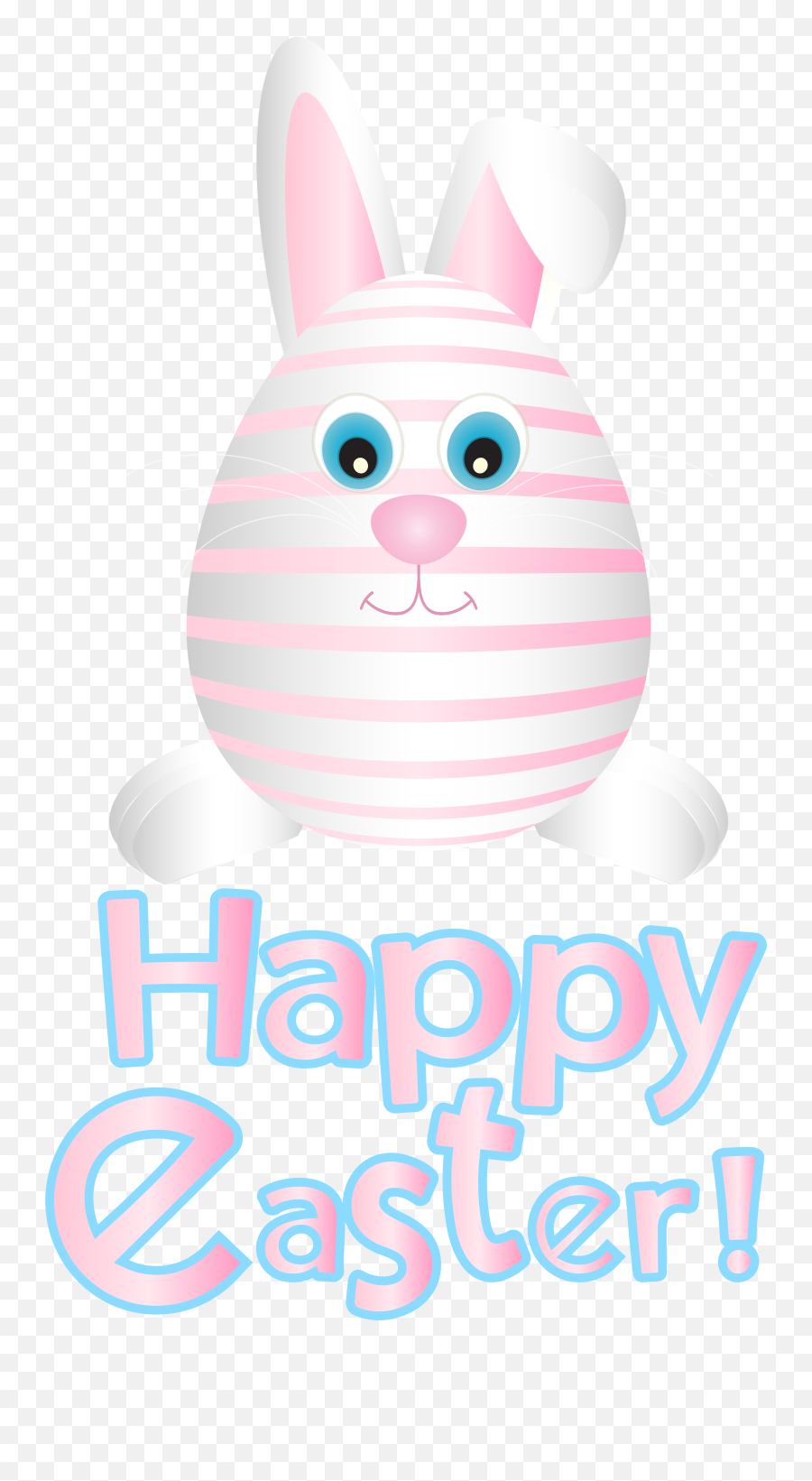 Download Pink Easter Transparent Rabbit Egg Bunny European - Domestic Rabbit Png,Rabbit Transparent