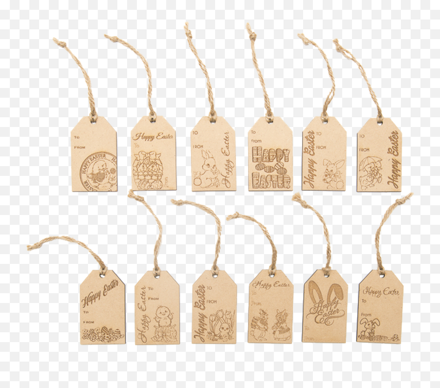 Easter Gift Tag Pack Of 6 - Pendant Png,Gift Tag Png