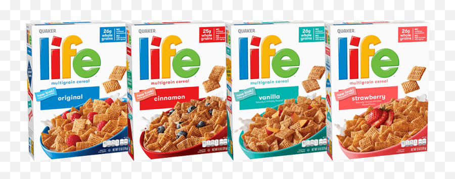 Life Cereal Quaker Oats - Life Cereal Types Png,Cinnamon Toast Crunch Logo