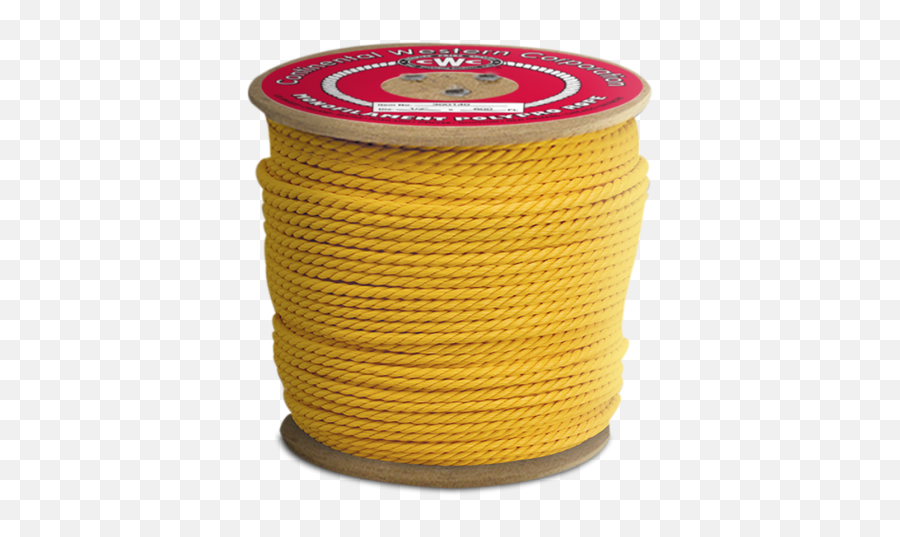 Cwc 3 - Strand Polypropylene Rope 316 X 600u0027 Yellow Rope Png,Rope Transparent