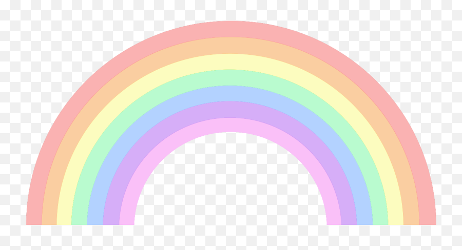 Rainbow Clipart - Pastel Rainbow Clipart Png,Arcoiris Png