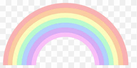 Rainbow Clipart - Pastel Rainbow Clipart Png,Arcoiris Png