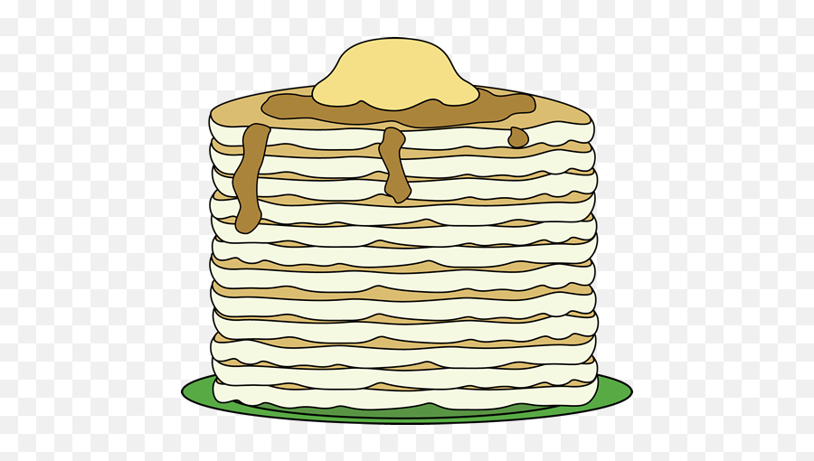Breakfast Clip Art - Pancake Border Clip Art Png,Breakfast Clipart Png