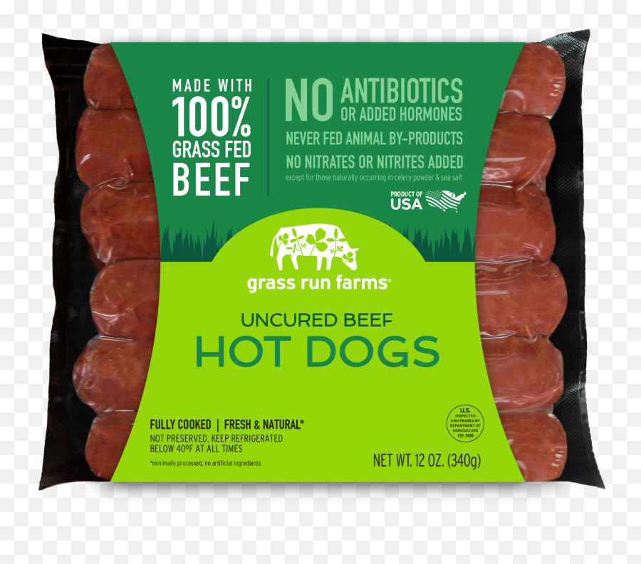 Download 100 Grass Fed Uncured Beef Hot Dogs - Sujuk Hd Grass Fed Png,Hot Dog Transparent Background