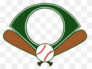 Baseball Field Monogram Transparent Cartoon - Jingfm Clipart Black And White png